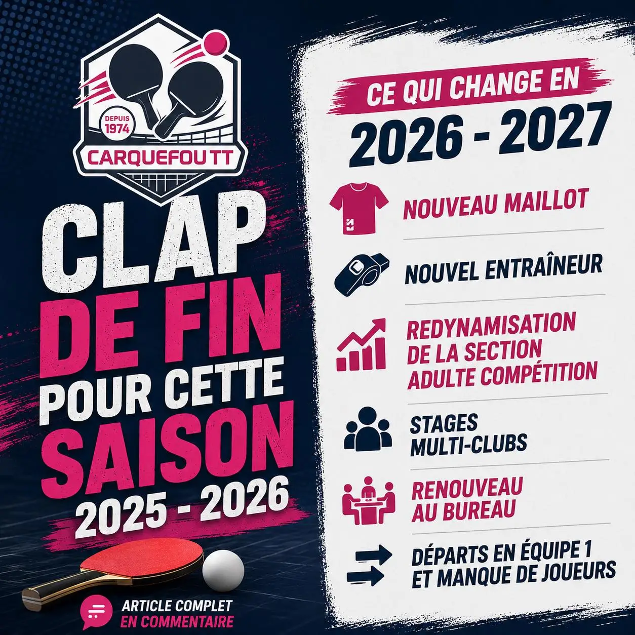 Ce qui change en 2026 / 2027